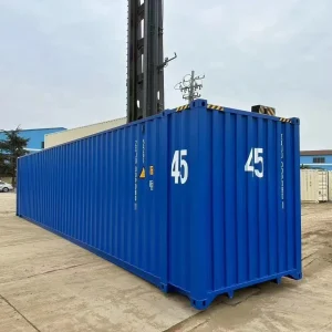New 45‑ft High Cube Shipping Container – Bold Blue Finish